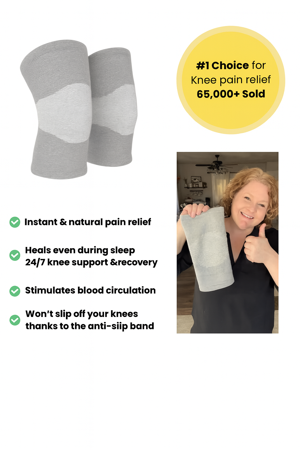 Bamboo Compression for Lasting Knee Relief