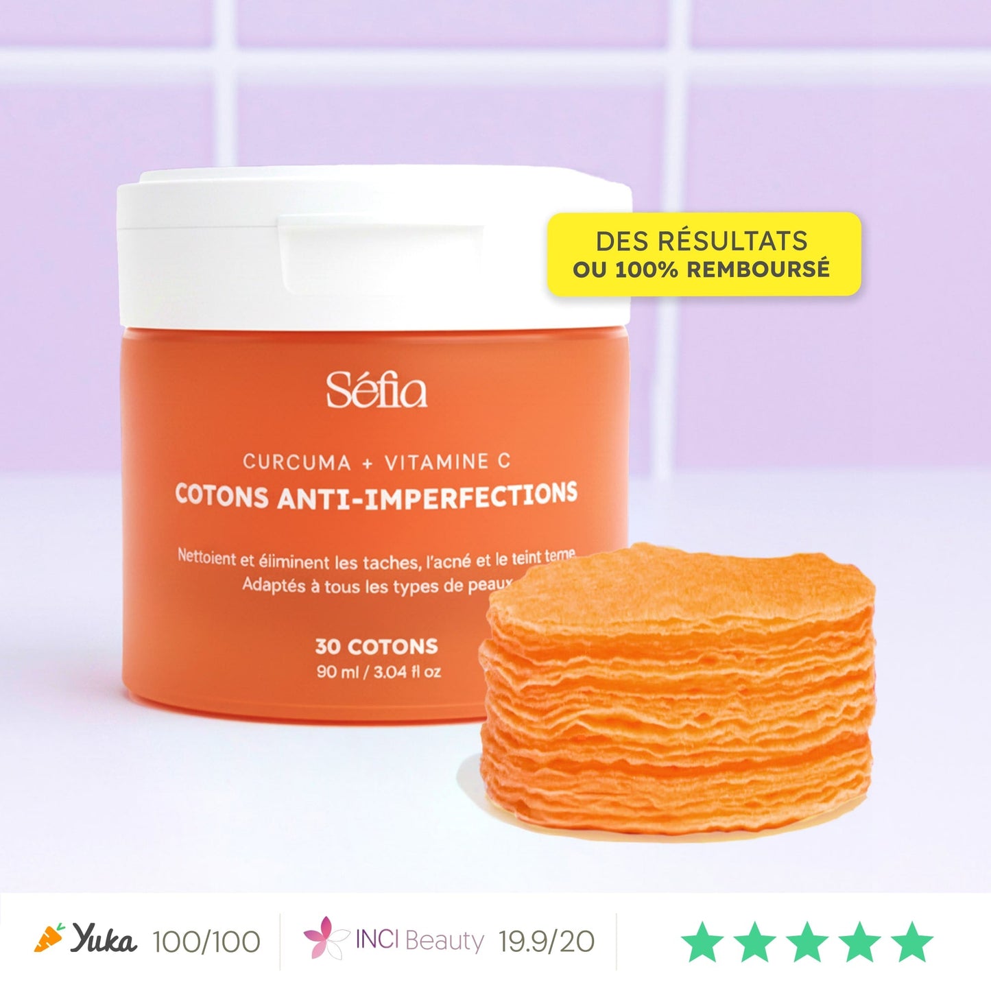 Cotons Nettoyants Curcuma