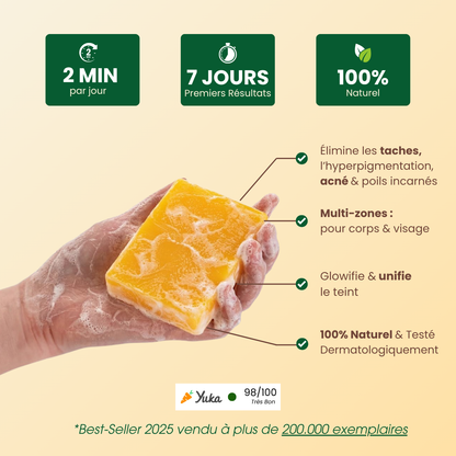 Savon Anti-Taches &amp; Hyperpigmentation Au Curcuma (+200g OFFRES)