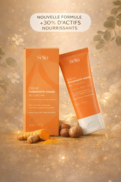 Crème Hydratante Anti-tâches au curcuma