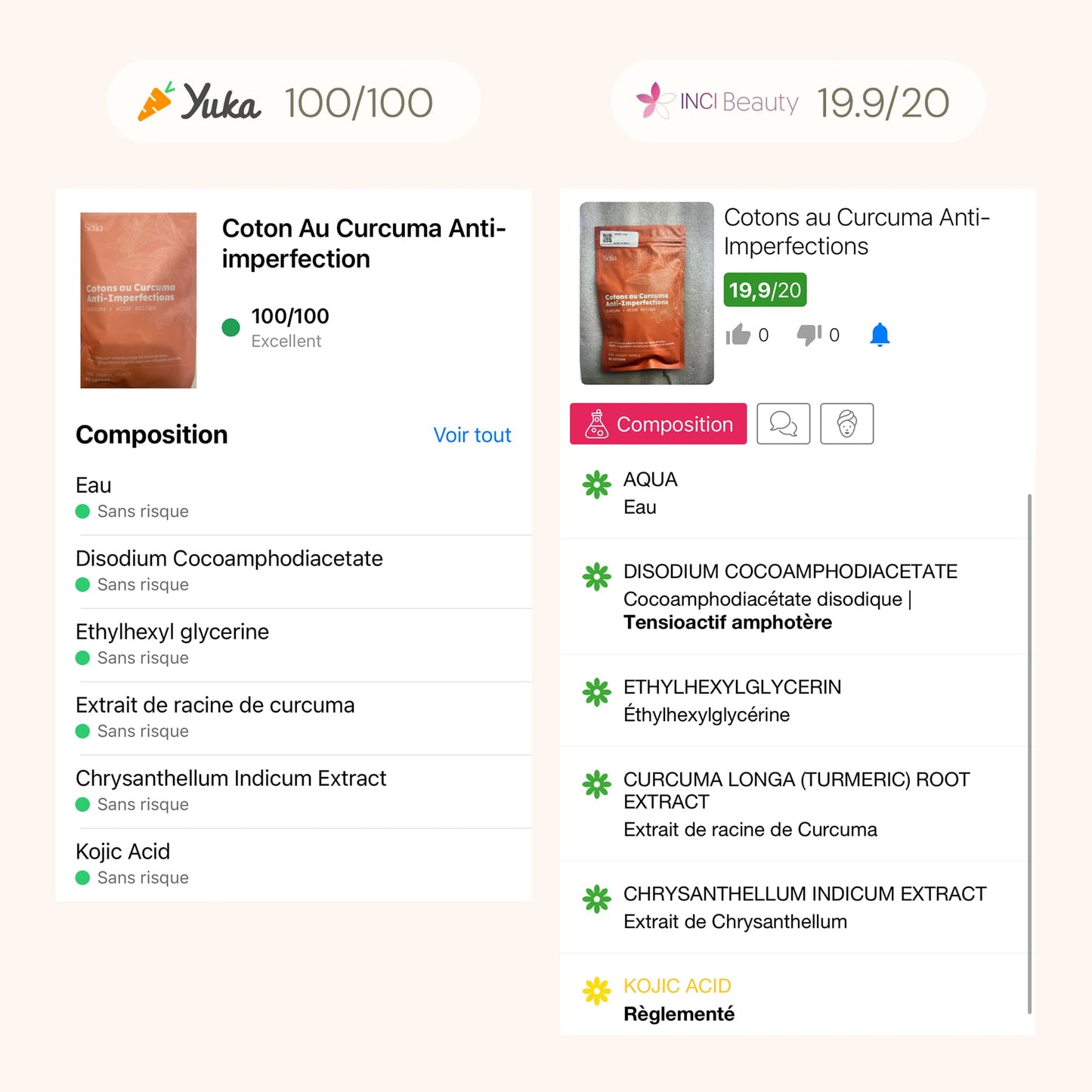 Cotons Nettoyants Curcuma