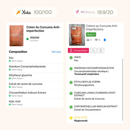 Cotons Nettoyants Curcuma