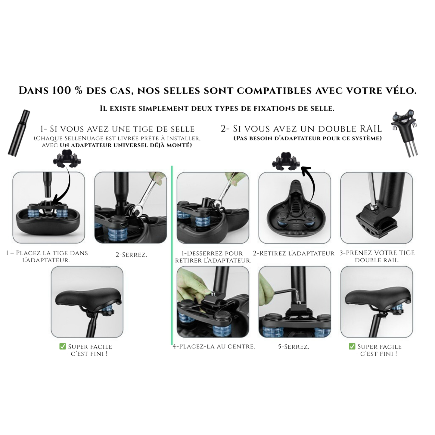 50% Off special Black Friday selle nuage confort